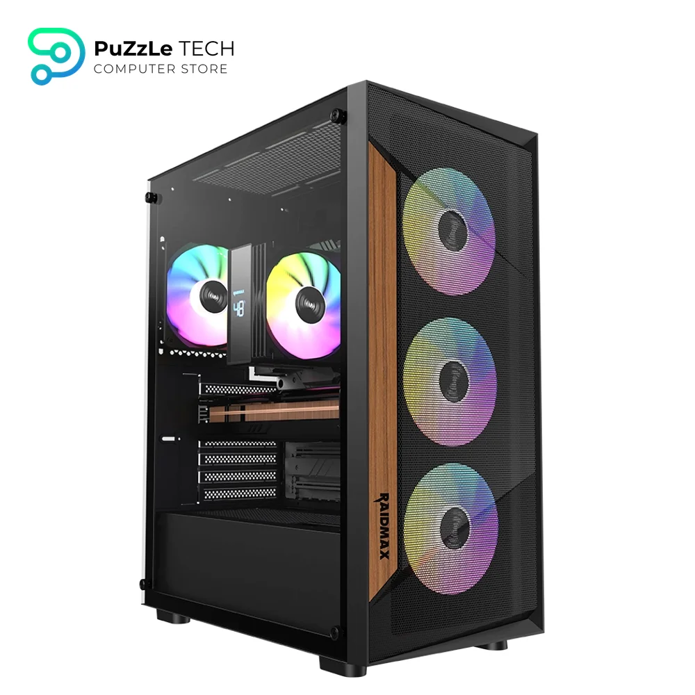 RAIDMAX V219 ATX Mid Tower Gaming Black ARGB Case
