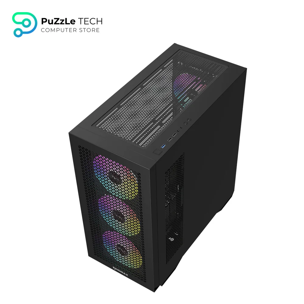 RAIDMAX MESHIAN X605 ATX Mid Tower Black ARGB Case 4