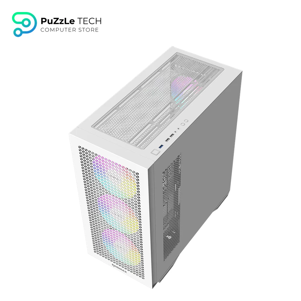RAIDMAX MESHIAN X605 ATX Mid Tower wHITE ARGB Case 4