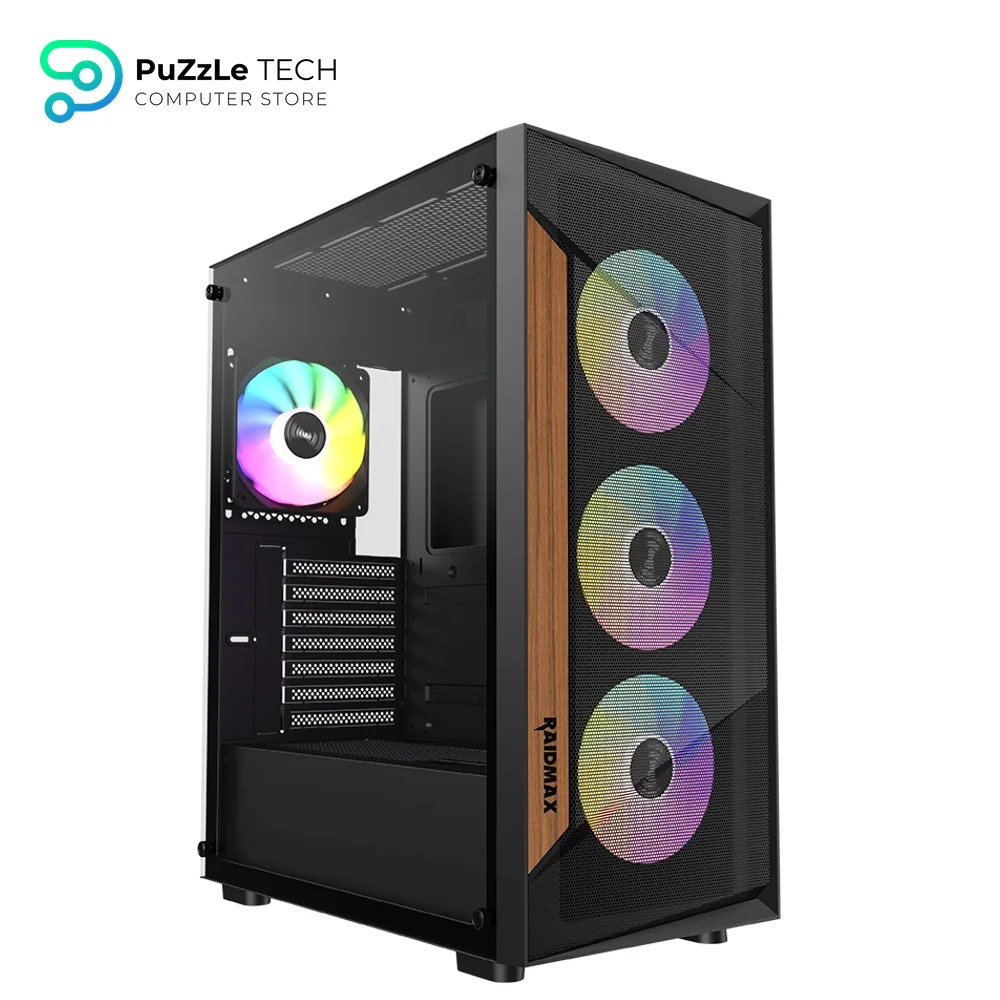 RAIDMAX V219 ATX Mid Tower Gaming Black ARGB Case