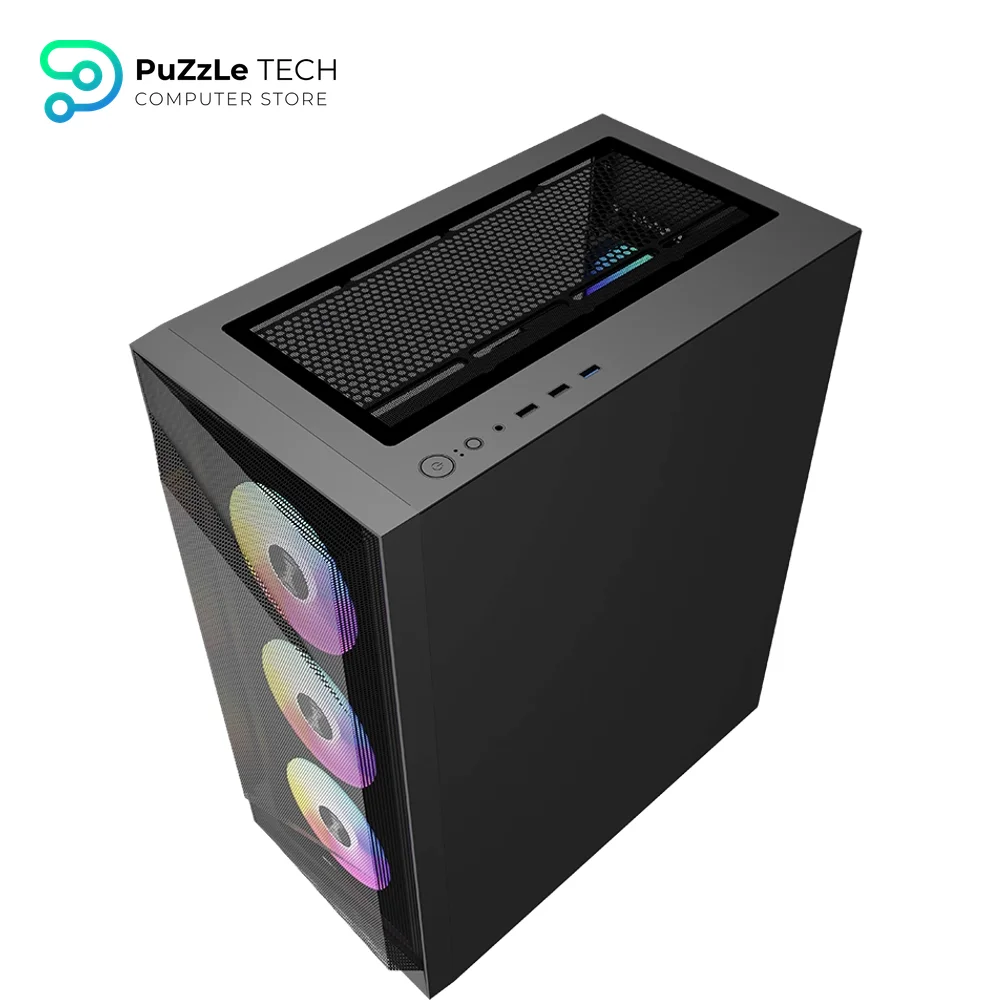 RAIDMAX V219 ATX Mid Tower Gaming Black ARGB Case 3