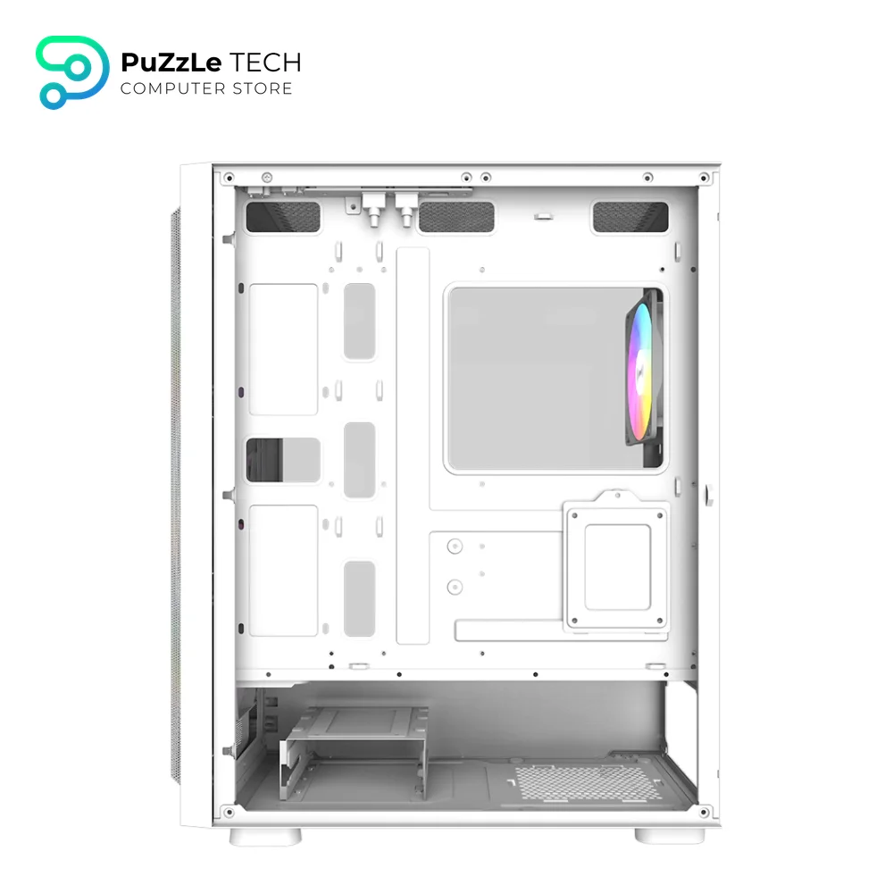 RAIDMAX V219 ATX Mid Tower Gaming White ARGB Case 3
