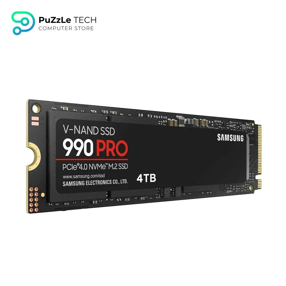 SAMSUNG 990 PRO SSD 4TB PCIe 4.0 M.2 2280 Internal SSD - Seq. Read Speeds Up to 7,450 MB/s for High End Computing, Gaming, and Heavy Duty Workstations, MZ-V9P4T0B/AM