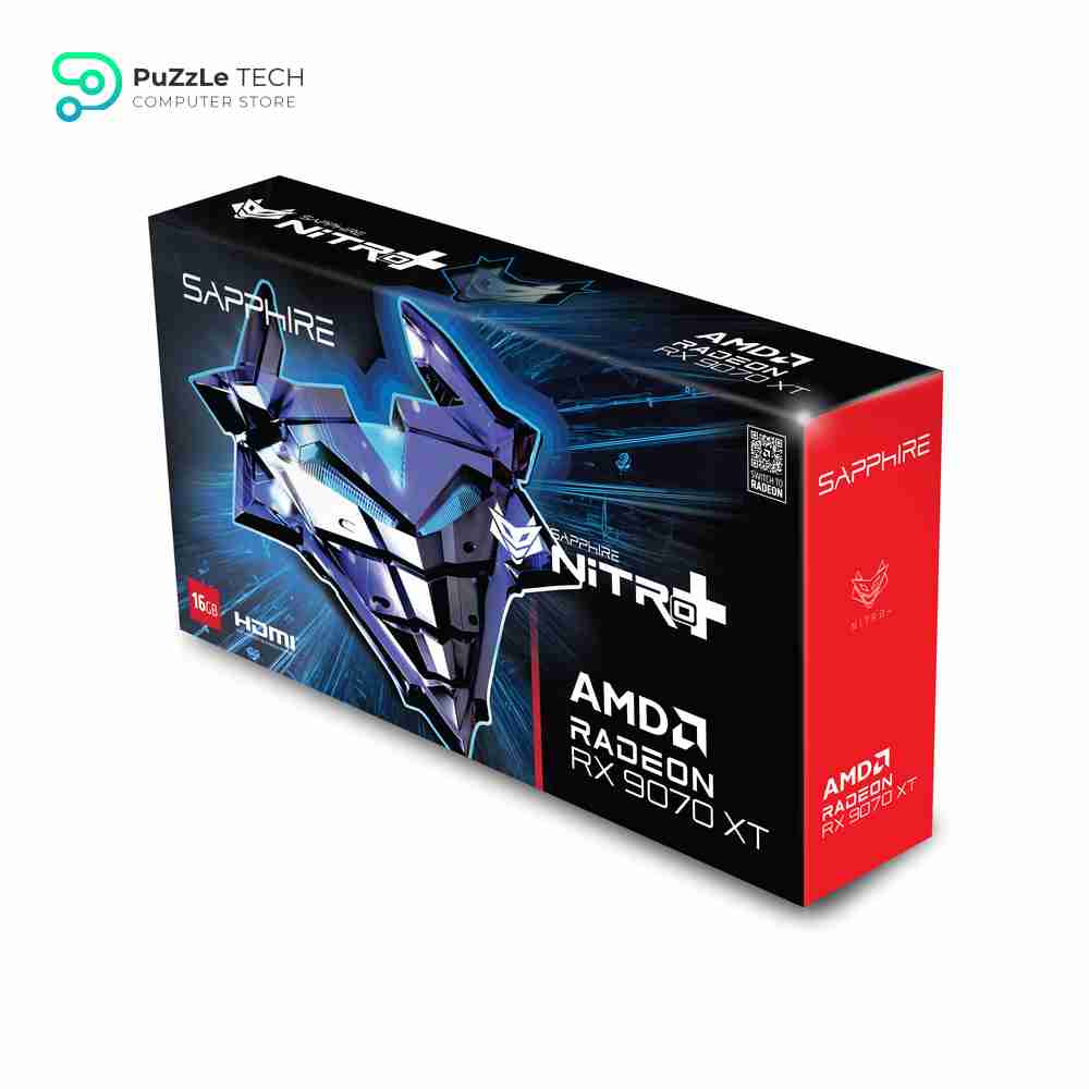 SAPPHIRE NITRO+ AMD RADEON RX 9070 XT GAMING OC 16GB GDDR6 Graphics Card 7