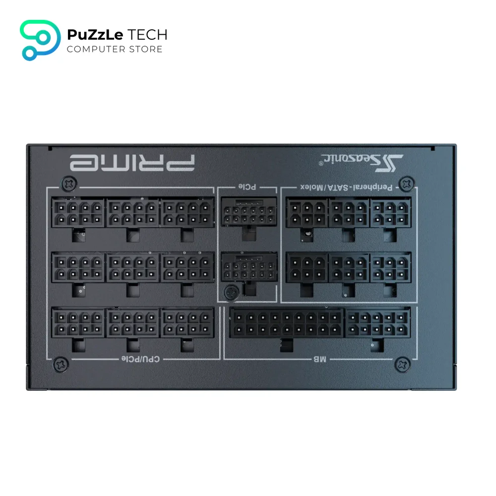 Seasonic Prime PX-1600 1600W ATX 3.1 80 Plus Platinum Fully Modular Hybrid Fan Power Supply 10