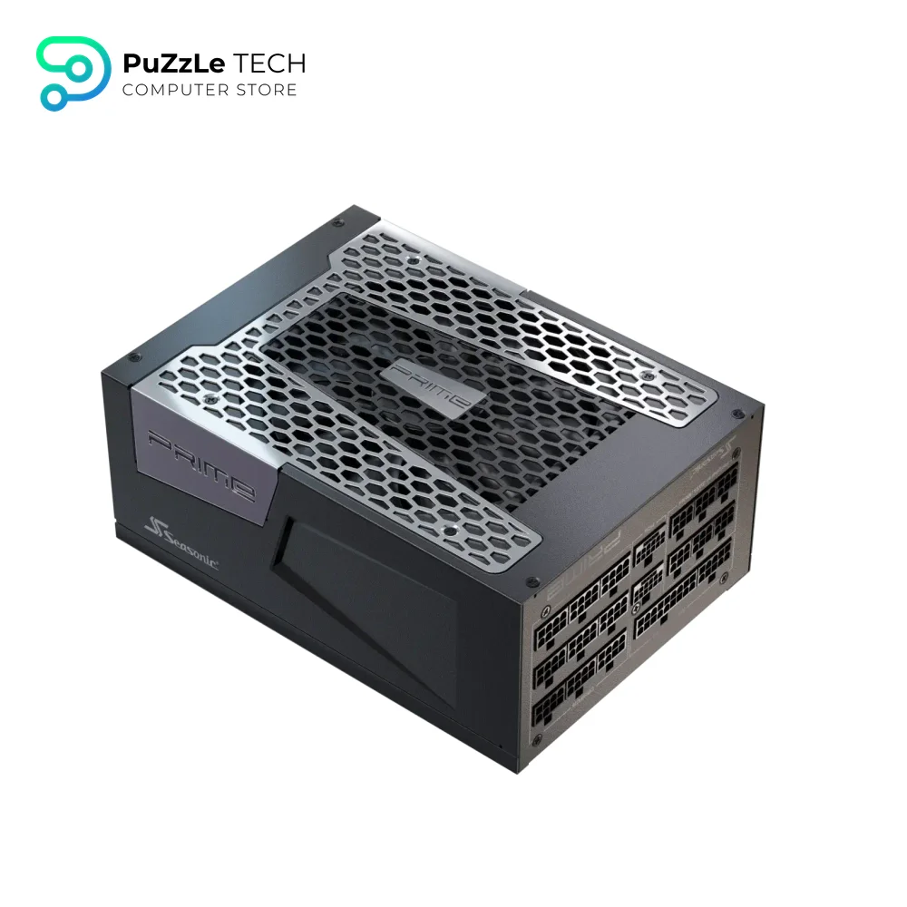 Seasonic Prime PX-1600 1600W ATX 3.1 80 Plus Platinum Fully Modular Hybrid Fan Power Supply 12