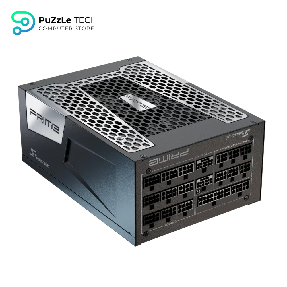 Seasonic Prime PX-2200 2200W Atx 3.1 80 Plus Platinum Cybenetics Titanium Fully Modular Hybrid Fan Power Supply 6
