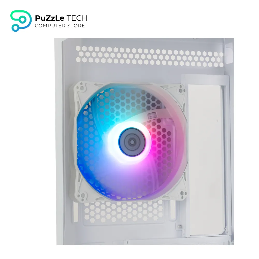 SilverStone Technology FARA 514X White All-Metal ATX Tower Chassis with Dual Radiator Support - ARGB Fans - and GPU Brace - SST-FA514X-WG 6