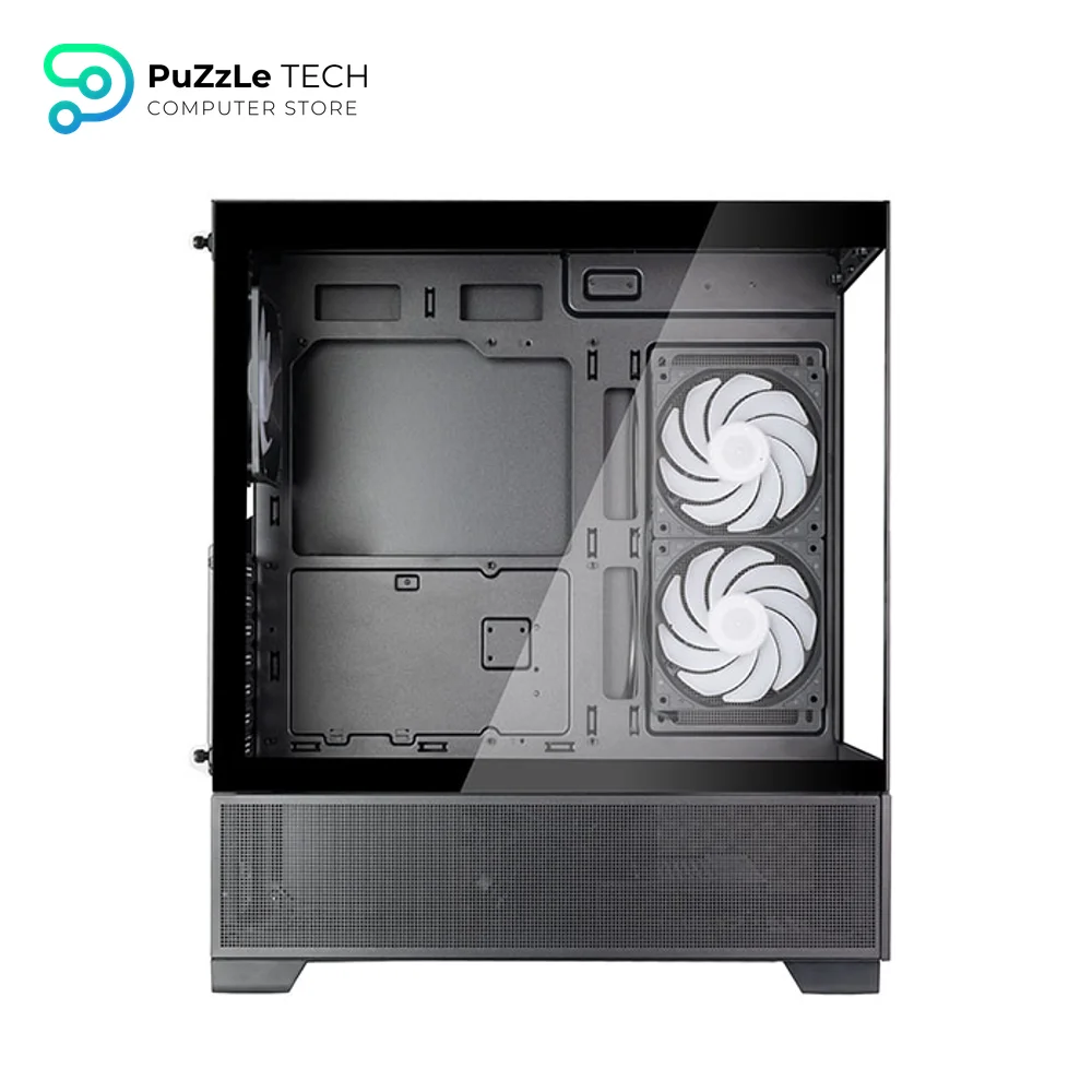 SilverStone Lucid 05 Panoramic ATX Case + Triton 850Rx 80+ Gold PSU Bundle - 270° View - 11 Fan Mounts - 410mm GPU Limit - Black 5