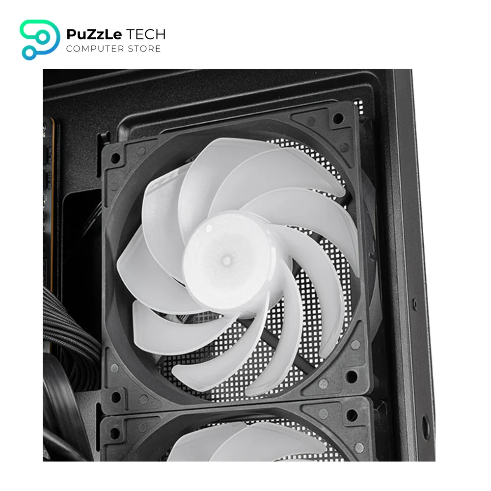 SilverStone Lucid 05 Panoramic ATX Case + Triton 850Rx 80+ Gold PSU Bundle - 270° View - 11 Fan Mounts - 410mm GPU Limit - Black 12