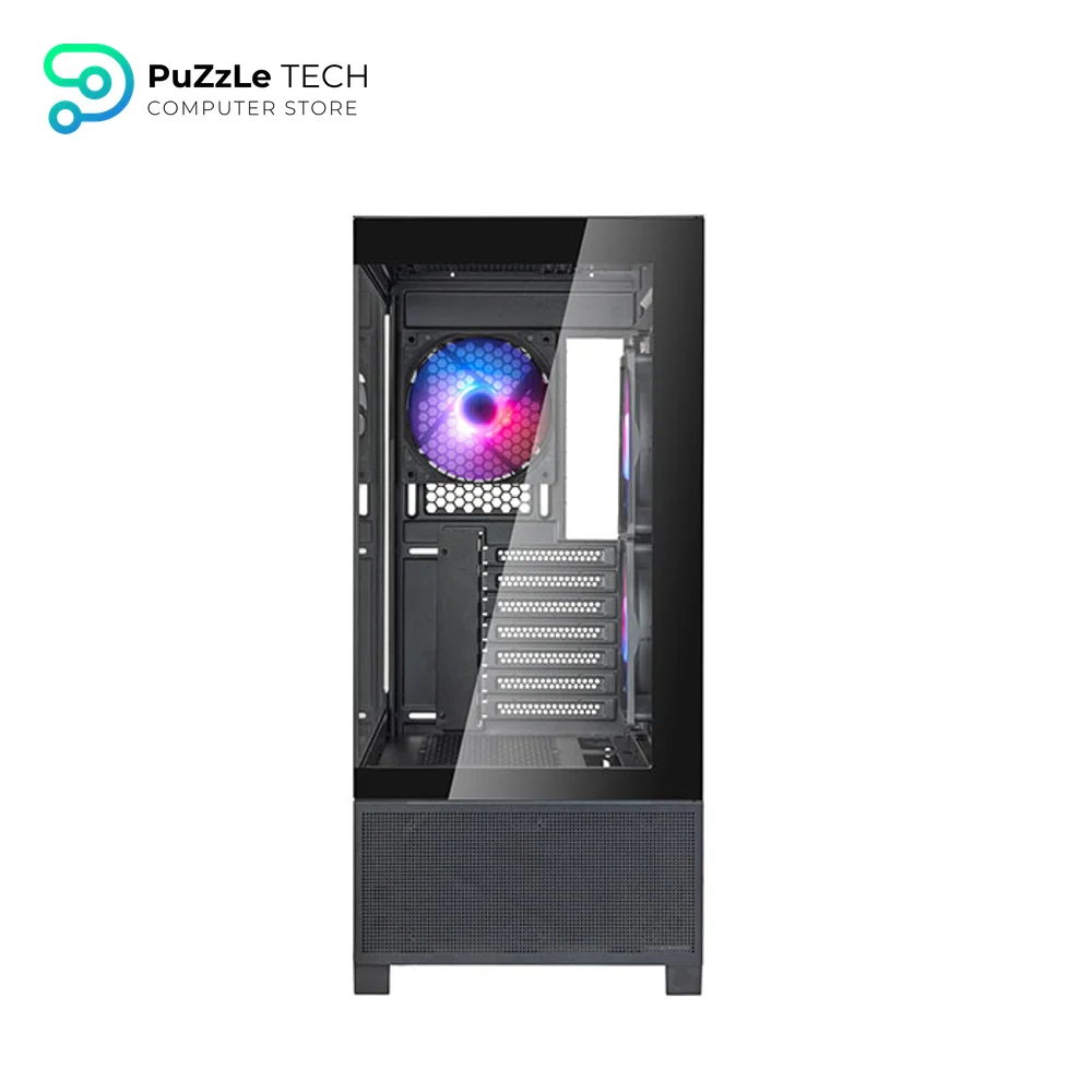 SilverStone Lucid 05 Panoramic ATX Case + Triton 850Rx 80+ Gold PSU Bundle - 270° View - 11 Fan Mounts - 410mm GPU Limit - Black 3