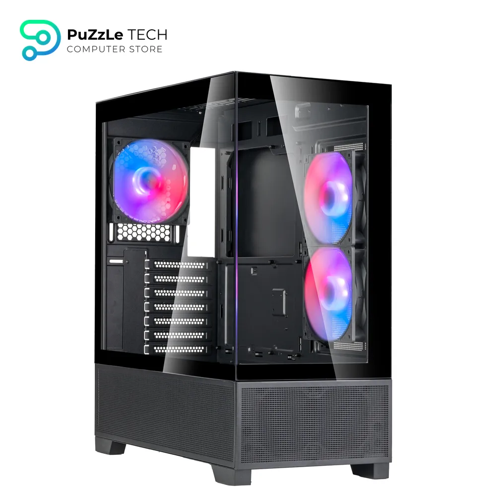 Silverstone SST-LD05-B-ARGB (Black) Lucid 05 Exquisite 270° Panoramic View - ATX Mid Tower Case