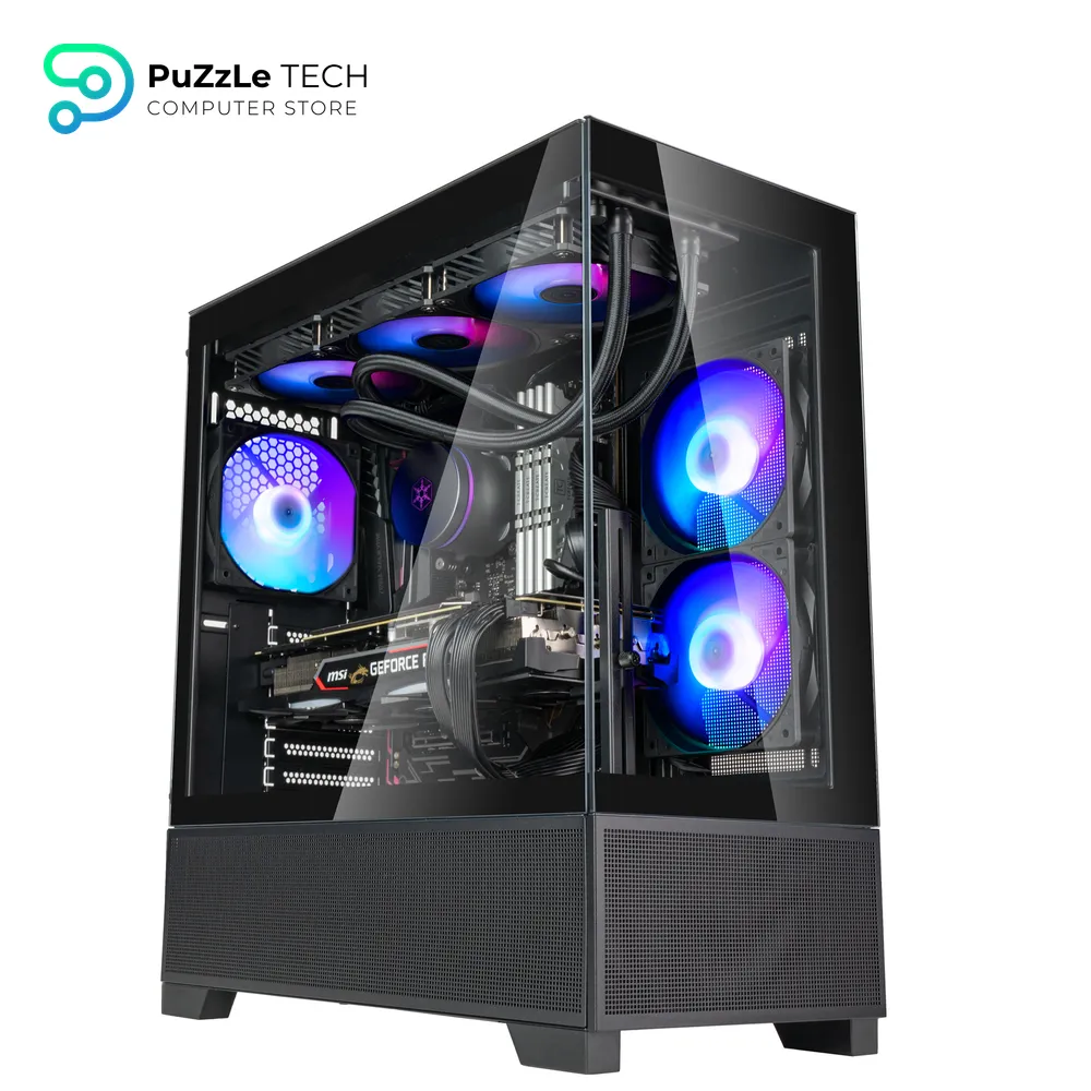 Silverstone SST-LD05-B-ARGB (Black) Lucid 05 Exquisite 270° Panoramic View - ATX Mid Tower Case