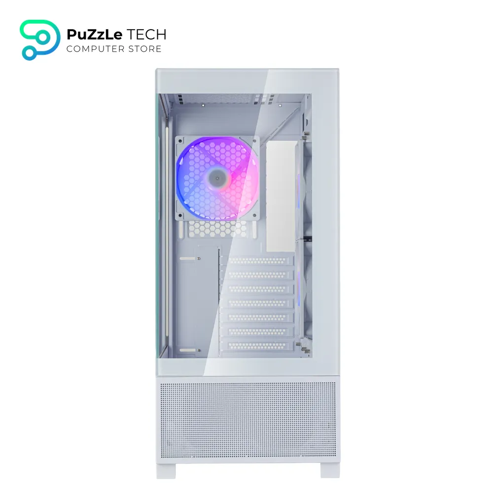 Silverstone SST-LD05-W-ARGB (White) Lucid 05 Exquisite 270° Panoramic View - ATX Mid Tower Case 5