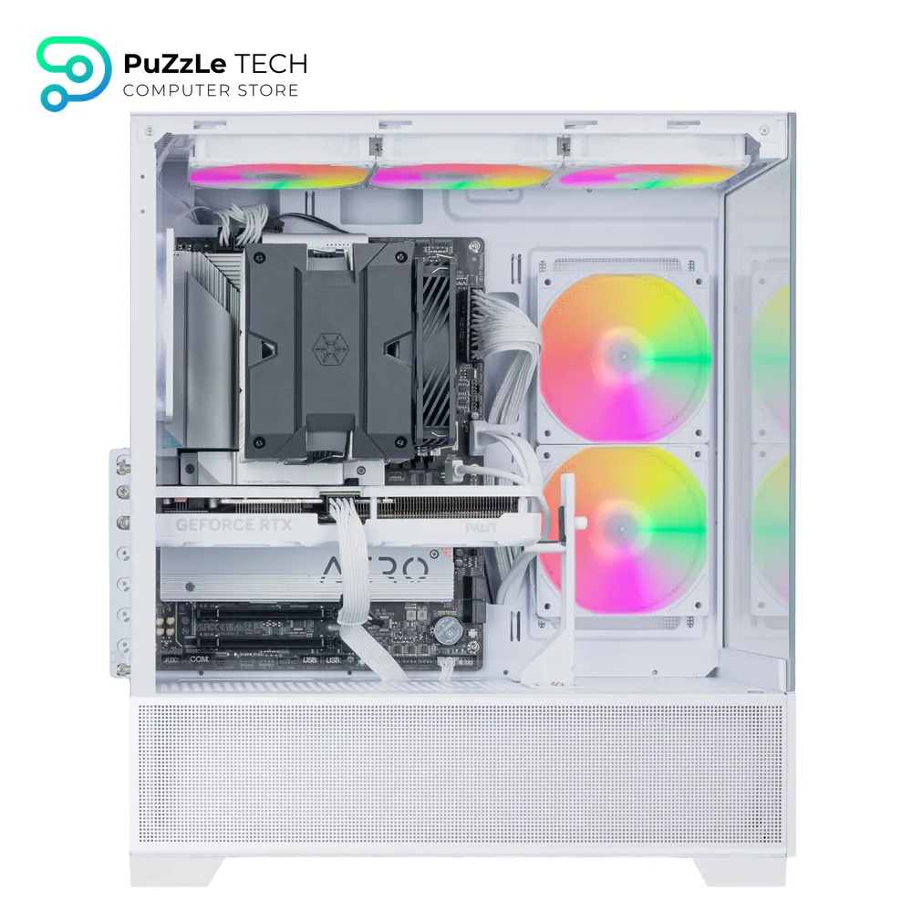 Silverstone SST-LD05-W-ARGB (White) Lucid 05 Exquisite 270° Panoramic View - ATX Mid Tower Case 4