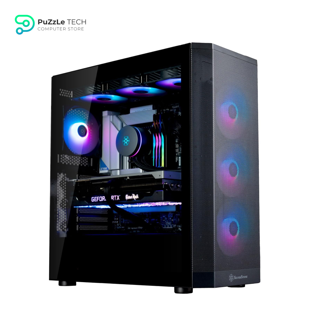 SilverStone Technology FARA 514X Black ATX All-Metal Tower Chassis with Dual Radiator Support - ARGB Fans - and GPU Brace - SST-FA514X-BG CASE 2