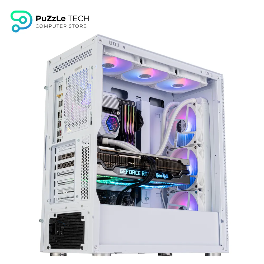 SilverStone Technology FARA 514X White All-Metal ATX Tower Chassis with Dual Radiator Support - ARGB Fans - and GPU Brace - SST-FA514X-WG 3