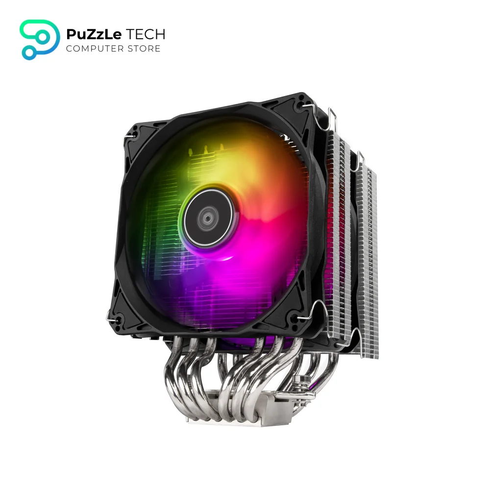 SilverStone Technology Hydrogon D120 ARGB - Dual Tower CPU Cooler With 6 Heat-Pipes And Dual 120mm ARGB Fans 3