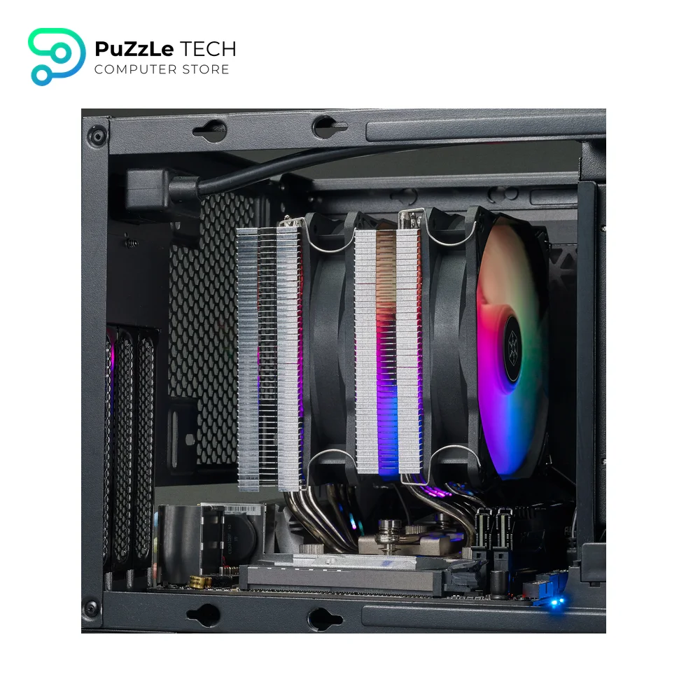 SilverStone Technology Hydrogon D120 ARGB - Dual Tower CPU Cooler With 6 Heat-Pipes And Dual 120mm ARGB Fans 11