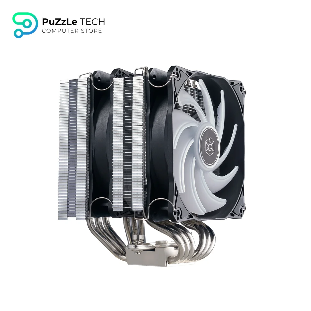 SilverStone Technology Hydrogon D120 ARGB - Dual Tower CPU Cooler With 6 Heat-Pipes And Dual 120mm ARGB Fans 6