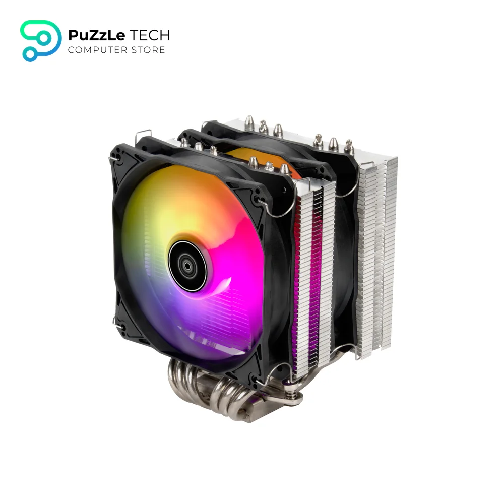 SilverStone Technology Hydrogon D120 ARGB - Dual Tower CPU Cooler With 6 Heat-Pipes And Dual 120mm ARGB Fans