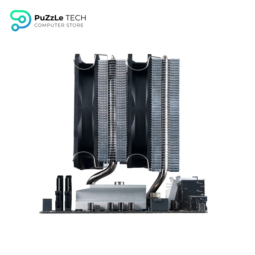 SilverStone Technology Hydrogon D120 ARGB - Dual Tower CPU Cooler With 6 Heat-Pipes And Dual 120mm ARGB Fans 5