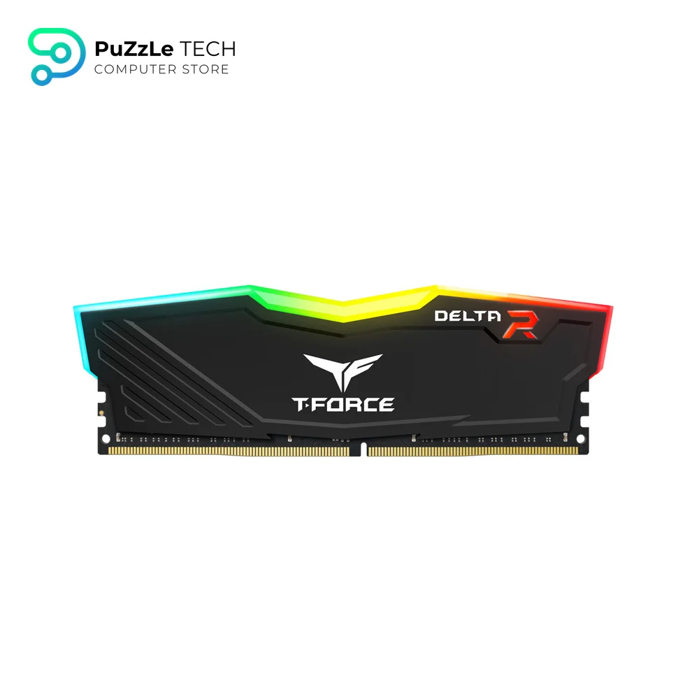 TeamGroup T-Force Delta RGB 8GB 3200MHz CL16 Desktop Gaming DDR4 Memory - Black