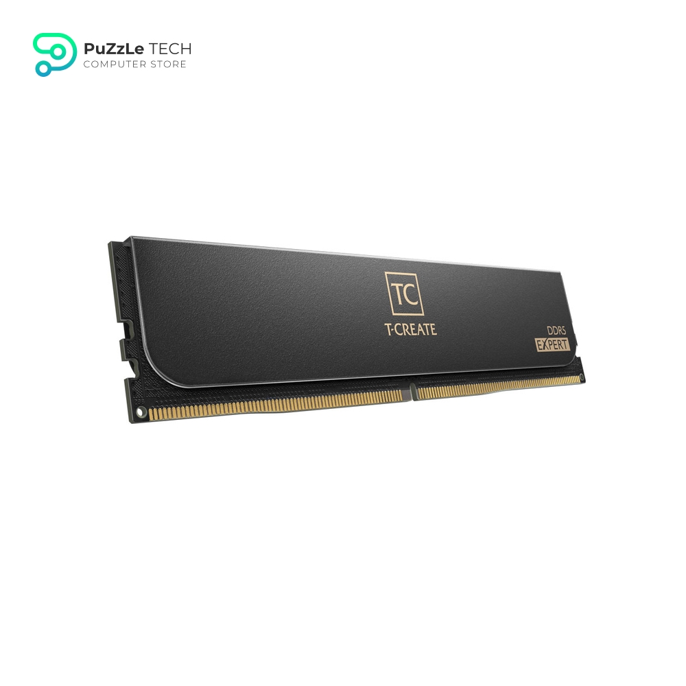 TEAMGROUP T-Create Expert CL32 Overclocking 10L DDR5 32GB Kit (2 x 16GB) 6400MHz (PC5-51200) Intel XMP 3.0 & AMD Expo Compatible Desktop Memory Module Ram Black 3