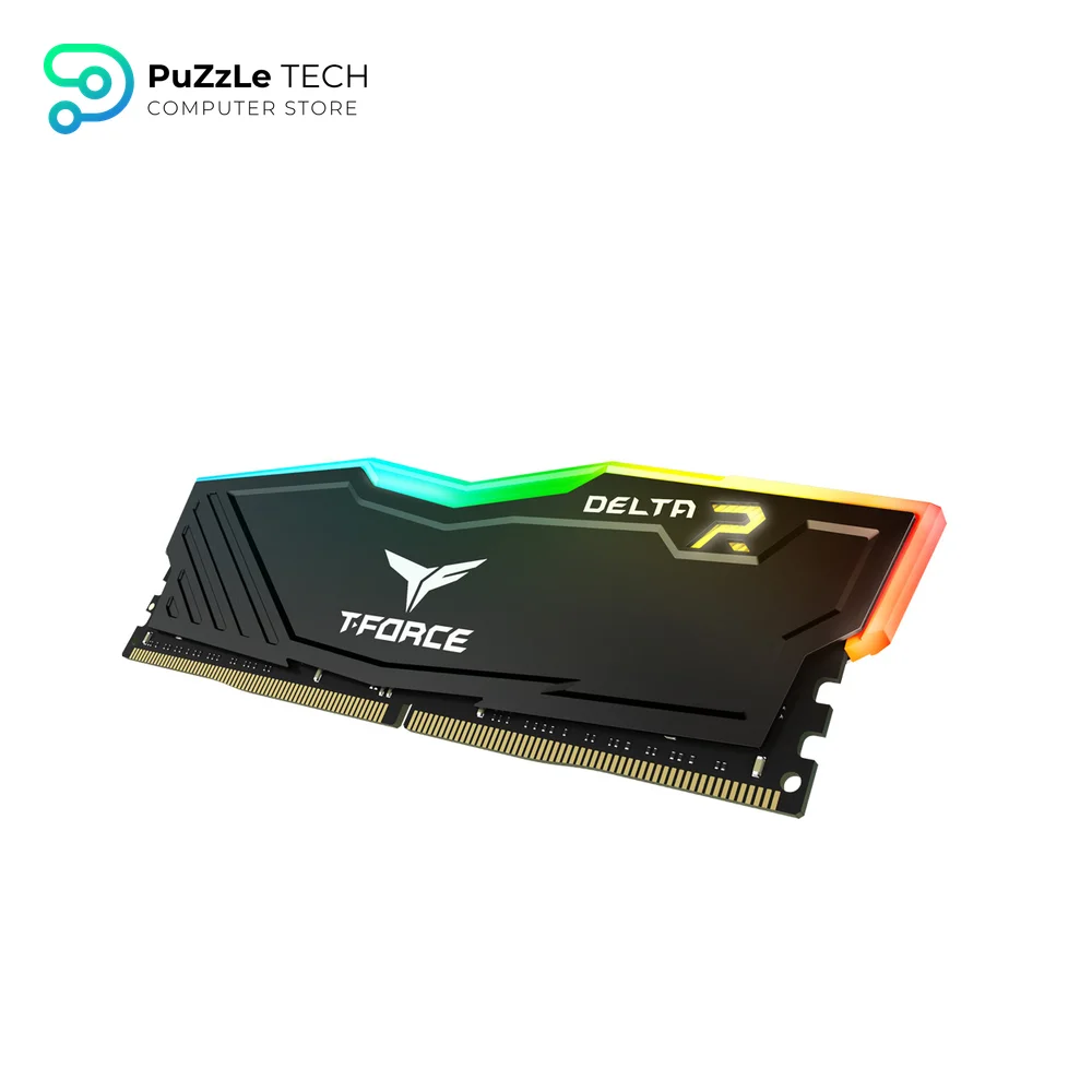 TeamGroup T-Force Delta RGB 8GB 3200MHz CL16 Desktop Gaming DDR4 Memory - Black