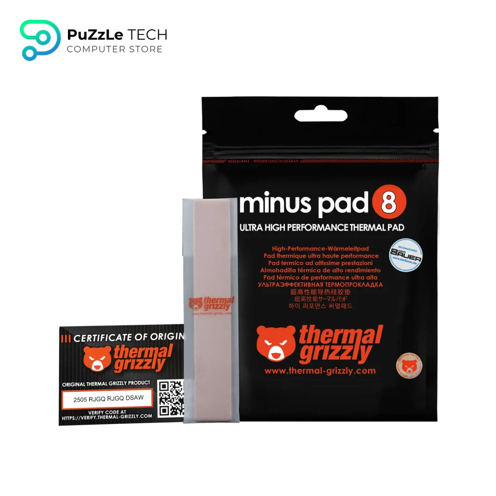 Thermal Grizzly Minus Pad 8 120x20x0.5mm 2Pcs Thermal Pad