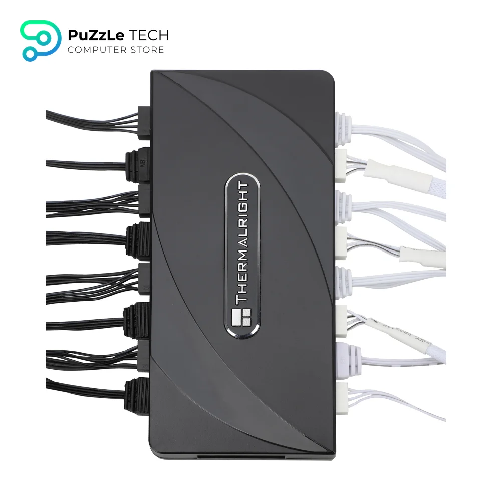 Thermalright ARGB Fan Controller - 8 Groups - 8-Port 3 Pin - 5V Fan Hub - Strong Paste+Magnetic Suction (10 Pack) 4