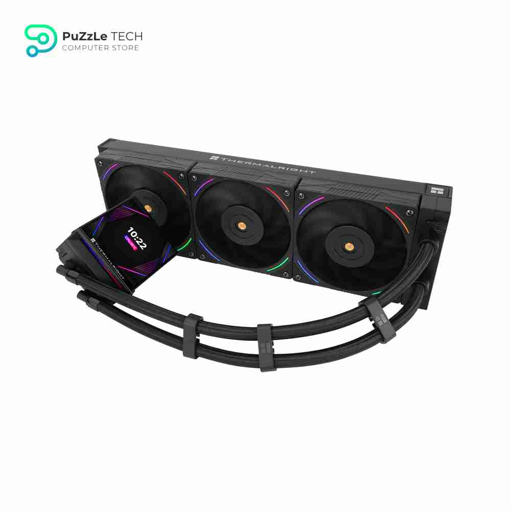 Thermalright Hyper Vision 360 ARGB AIO CPU Liquid Cooler - Magnetic Fixed 3.95 LCD Display Screen - 2150RPM PWM Fans - for AMD AM4/AM5 & Intel LGA1150/1151/1200/2011/1700/1851 - Black 2