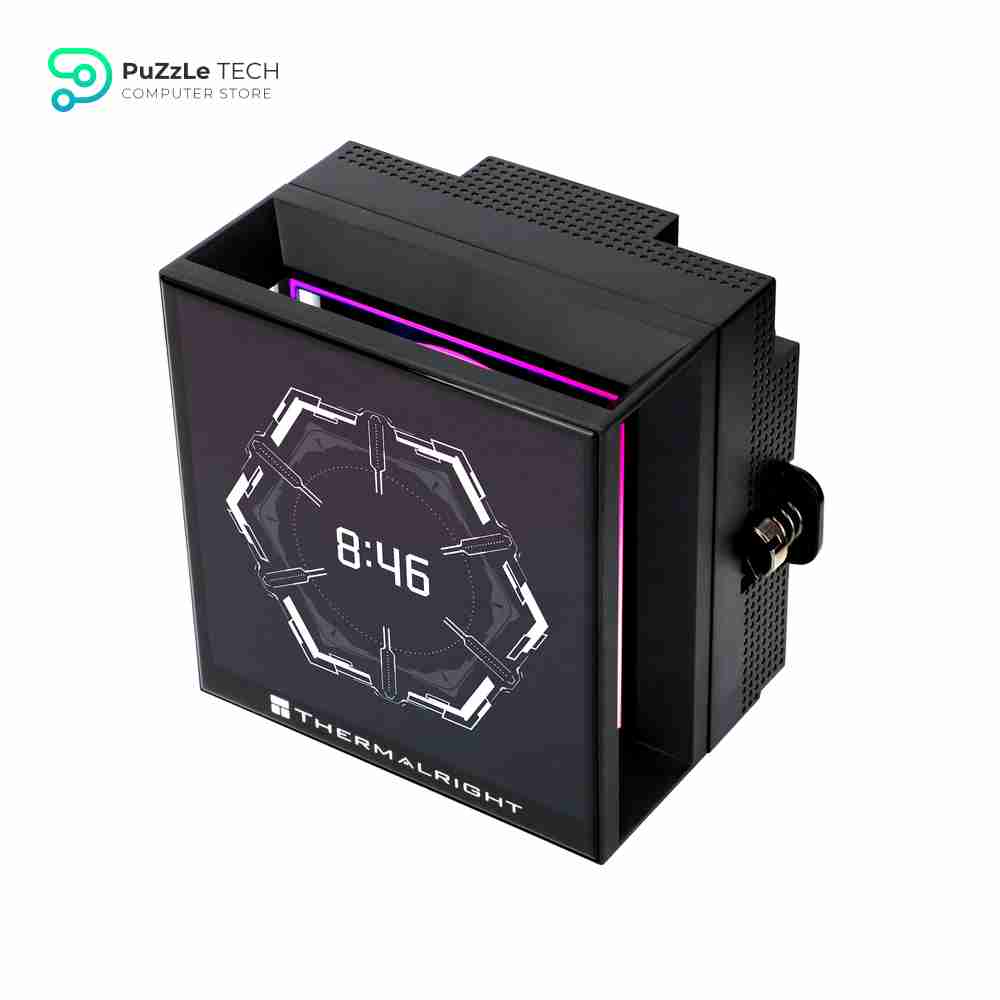 Thermalright Hyper Vision 360 ARGB AIO CPU Liquid Cooler - Magnetic Fixed 3.95 LCD Display Screen - 2150RPM PWM Fans - for AMD AM4/AM5 & Intel LGA1150/1151/1200/2011/1700/1851 - Black 3