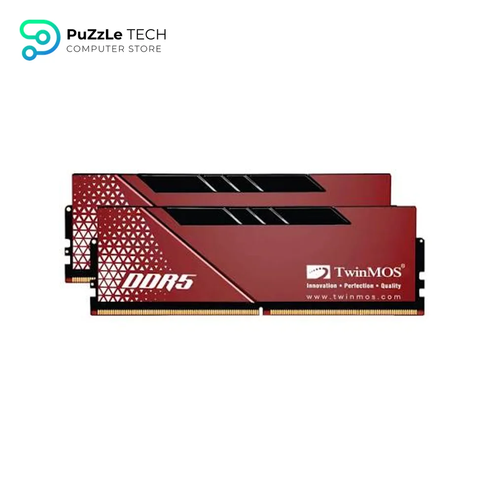 TwinMOS VOLTX DDR5 32GB (2×16GB) DDR5 Desktop Memory Kit 6000MHz CL36 Dual Channel Black - TMD532GB60DK36VXB