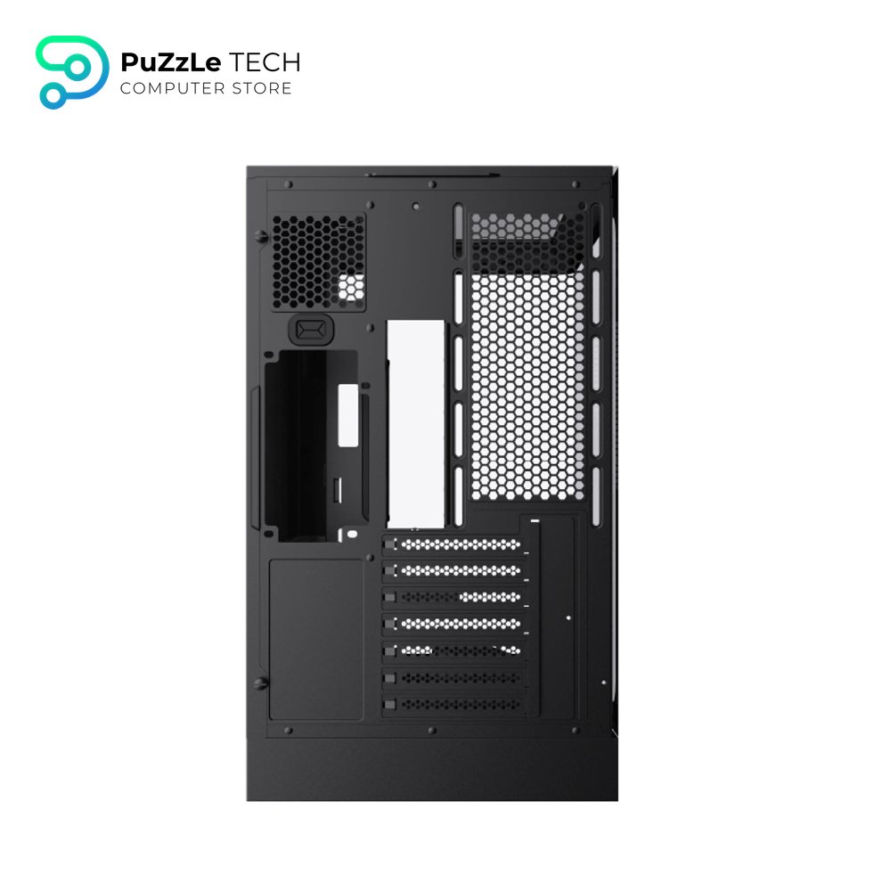 Xigamtek Heaven 8 Fan Argb Pwm E ATX Support BTF MB Type C Single Piece Curved Tempered Glass Mid Tower Case 10