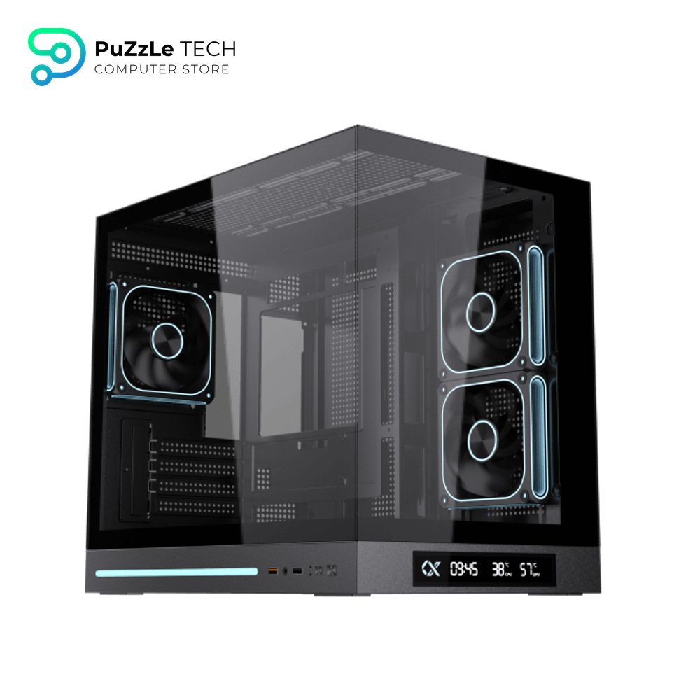 Xigmatek Cloud M DGT 3AF Digital LCD 3 Fan Argb PWM BTF Micro Tower Case