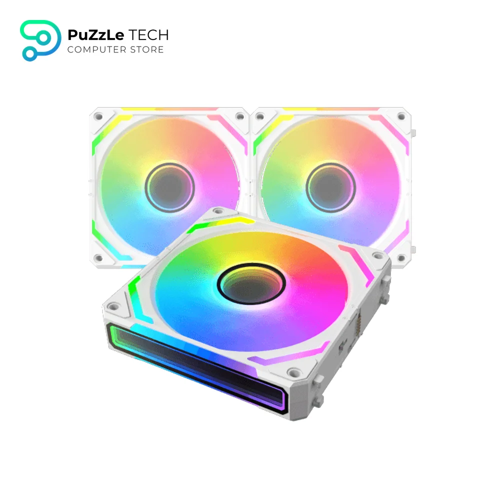 Xigmatek Starlink Ultra II Arctic Smart Link Fan Argb PWM 3 Fans With Remote and Controller Fan
