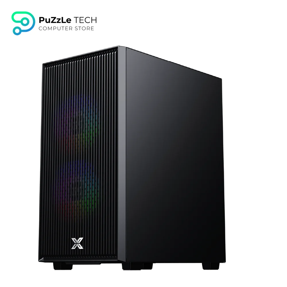 XIGMATEK AMUN 3 Fan ARGB PWM Micro Tower Case with X-Power 650W 80 Plus Power Supply Tempered Glass 3 Pre-installed Fans Micro ATX Mini ITX Black 4