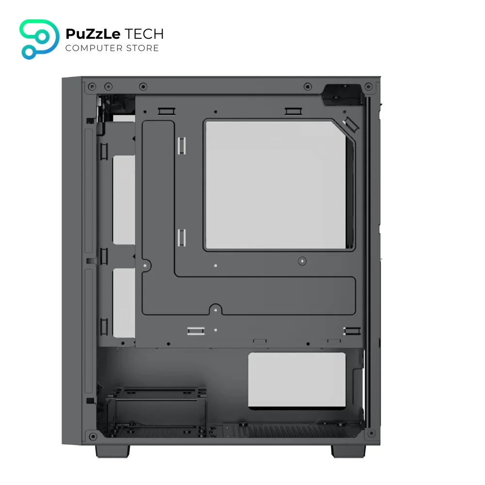XIGMATEK AMUN 3 Fan ARGB PWM Micro Tower Case with X-Power 650W 80 Plus Power Supply Tempered Glass 3 Pre-installed Fans Micro ATX Mini ITX Black 6