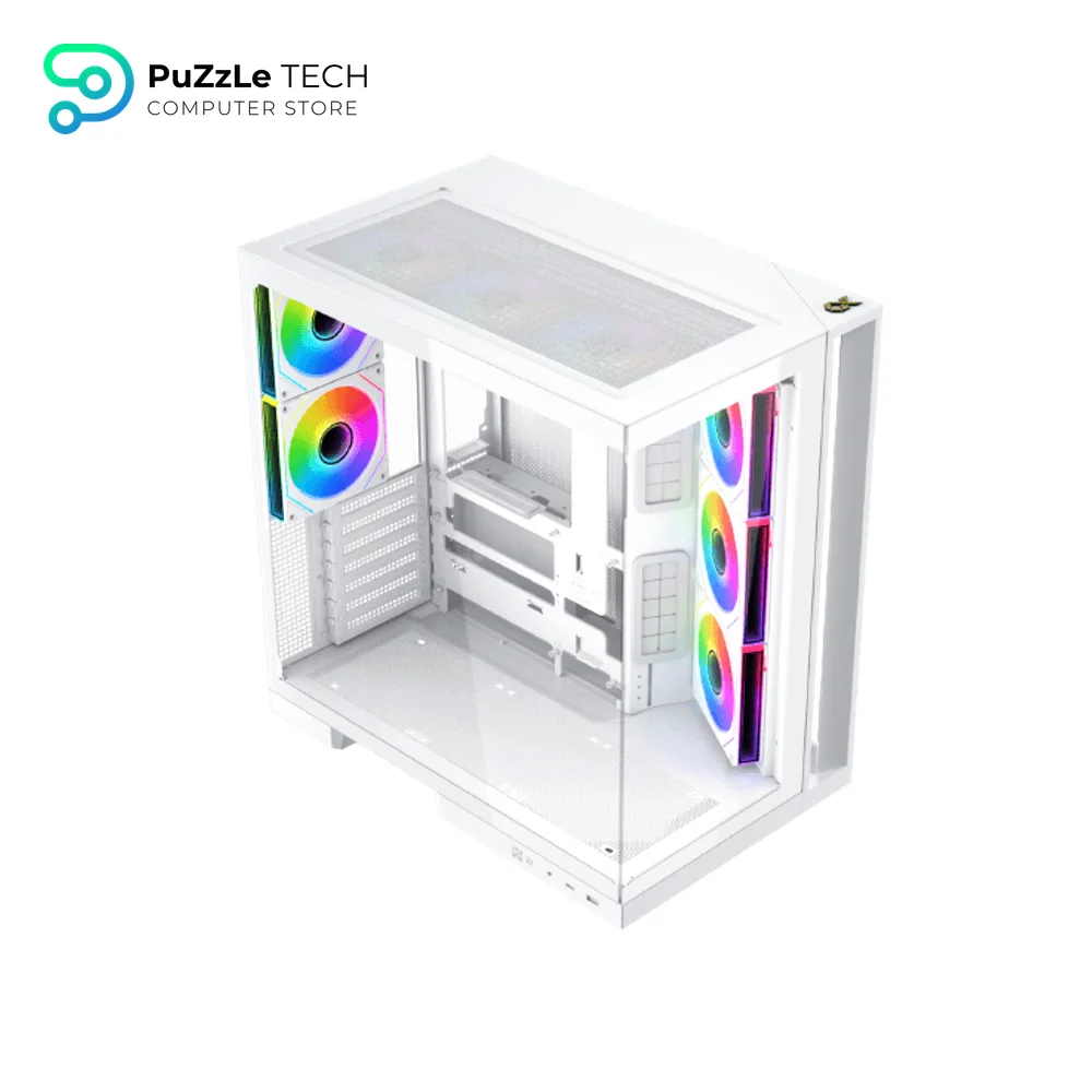 Xigmatek Aqua 7 Arctic Argb BTF 8 Fan ARGB Pwm EATX Type C Super Tower Case
