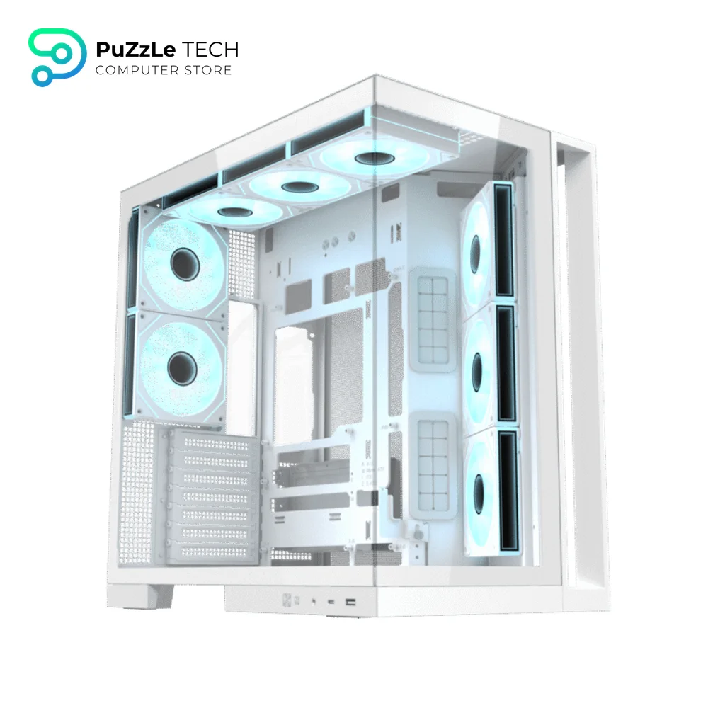Xigmatek Aqua 7 Arctic Argb BTF 8 Fan ARGB Pwm EATX Type C Super Tower Case 8