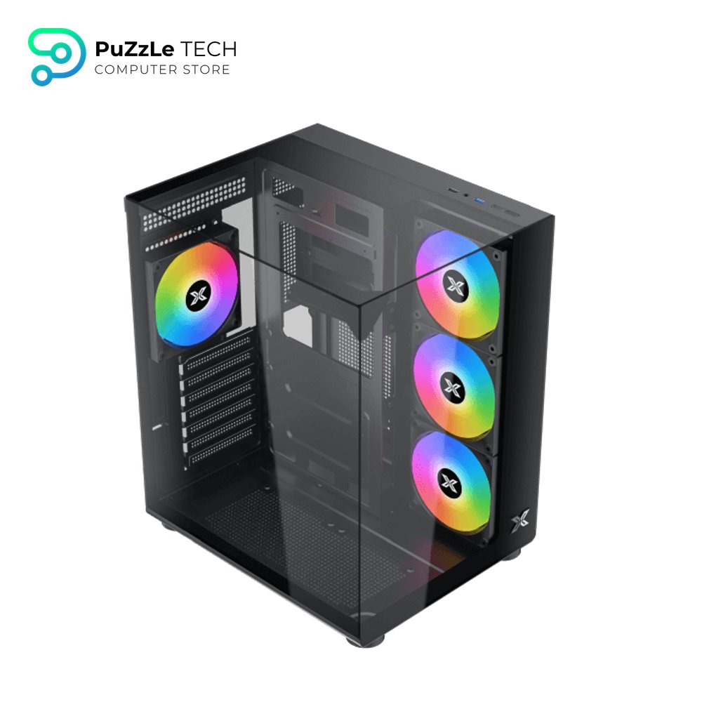 XIGMATEK AQUA COMPACT 4FAN ARGB PWM Mid Tower Case 2