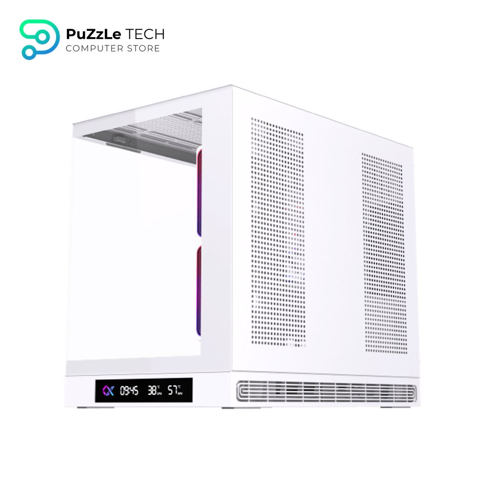 Xigmatek Cloud M DGT 3AF Arctic Digital LCD 3 Fan Argb PWM BTF White Micro Tower Case 5