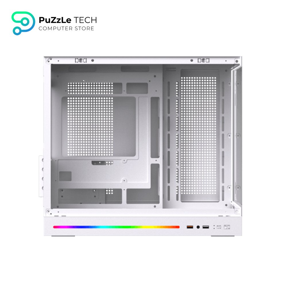Xigmatek Cloud M DGT 3AF Arctic Digital LCD 3 Fan Argb PWM BTF White Micro Tower Case 6