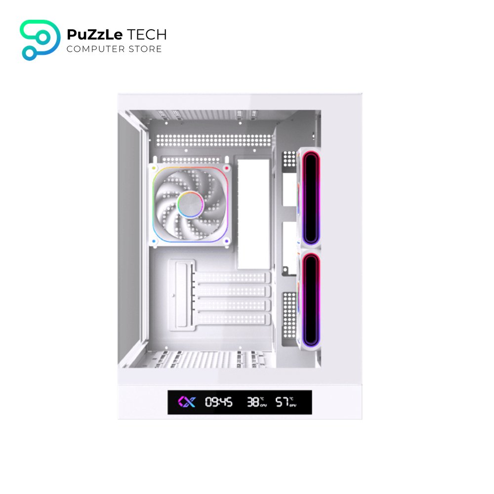 Xigmatek Cloud M DGT 3AF Arctic Digital LCD 3 Fan Argb PWM BTF White Micro Tower Case 4