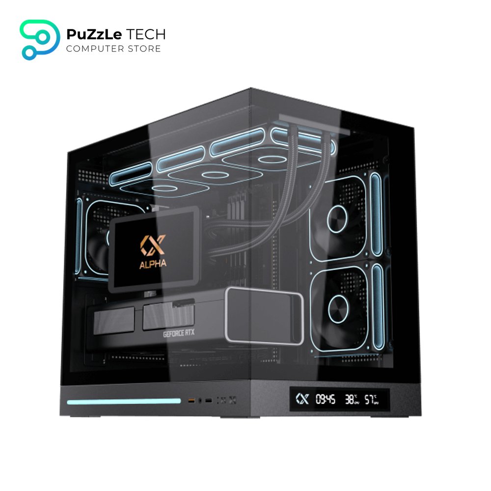 Xigmatek Cloud M DGT 3AF Digital LCD 3 Fan Argb PWM BTF Micro Tower Case