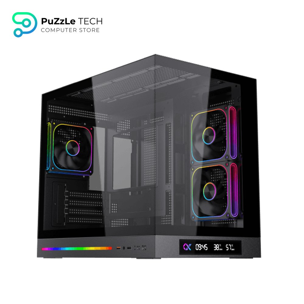 Xigmatek Cloud M DGT 3AF Digital LCD 3 Fan Argb PWM BTF Micro Tower Case 4