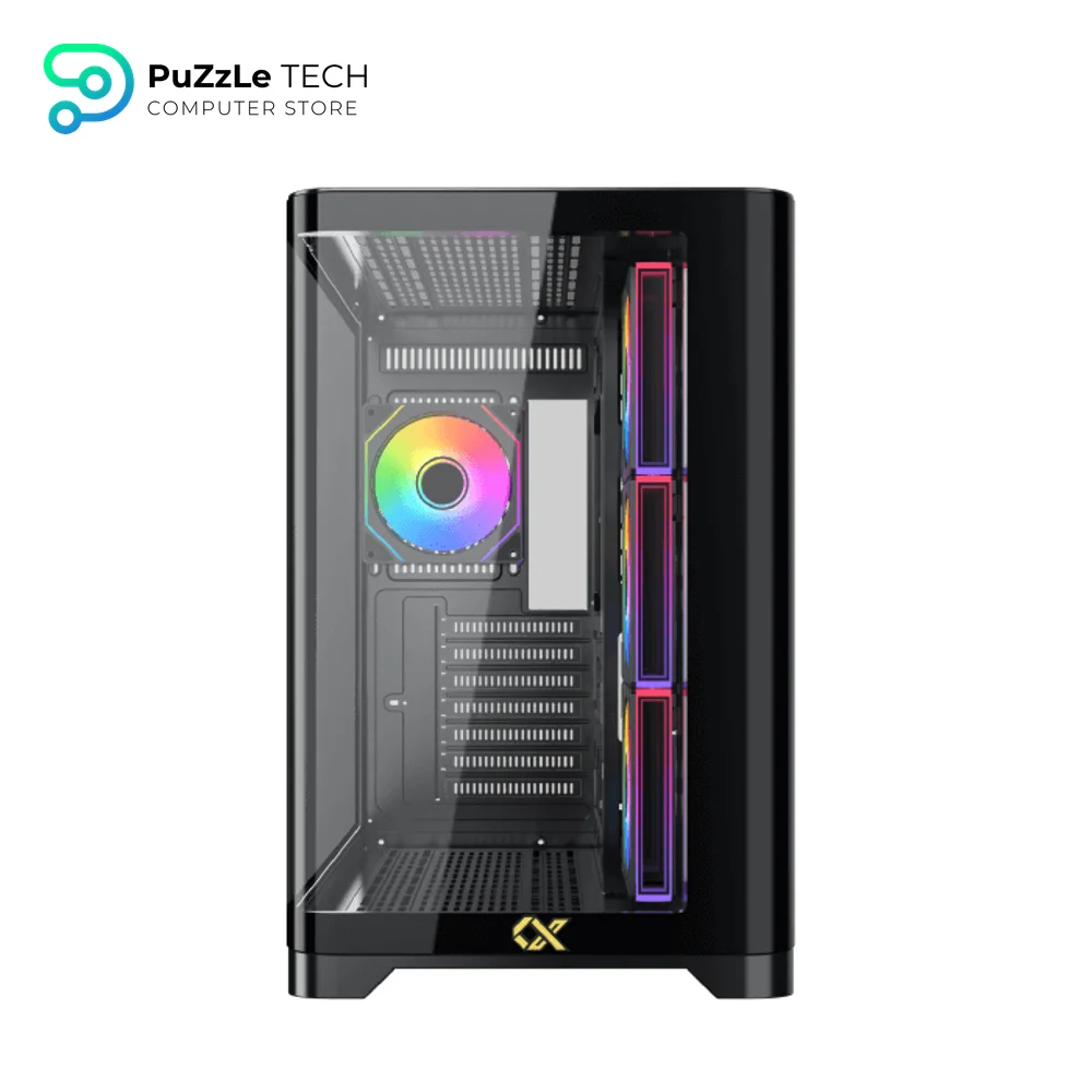 Xigmatek Crystal Storm V2 4 FAN PWM Argb Curved TG Mid Tower Case 3