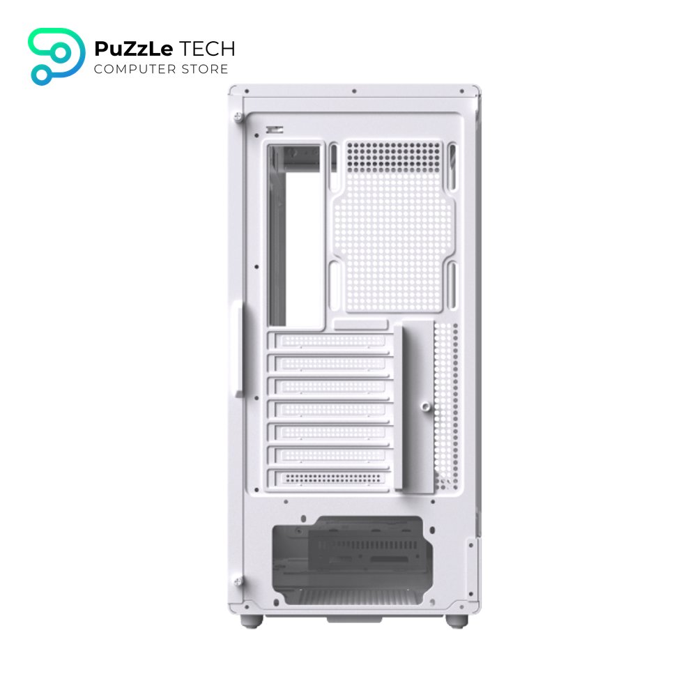 Xigmatek Moon DGT Arctic Digital LCD 4 Fan Argb PWM Curved Tempered Glass White Super Tower Case 7