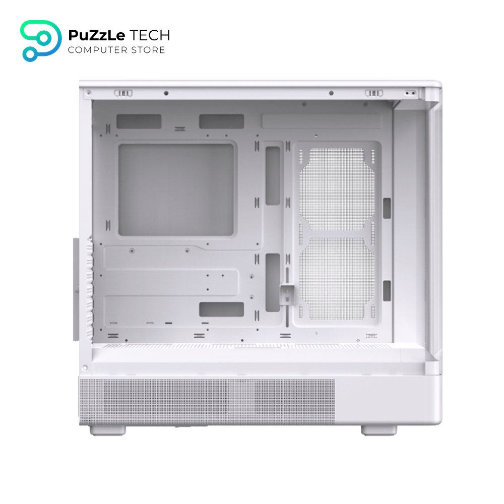 Xigmatek Moon DGT Arctic Digital LCD 4 Fan Argb PWM Curved Tempered Glass White Super Tower Case 5